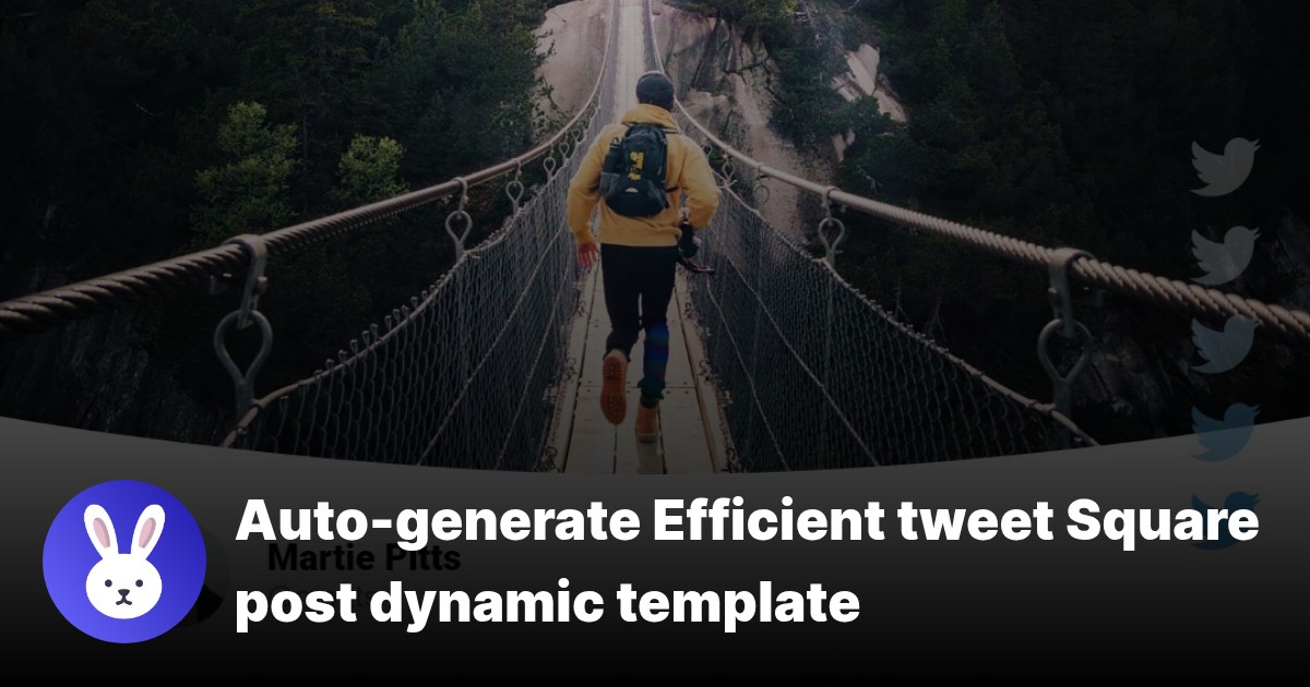 Twitter Grid Post Tweet Square post template