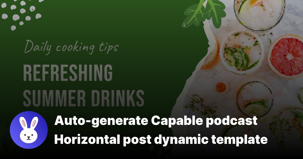 Podcast Horizontal post template