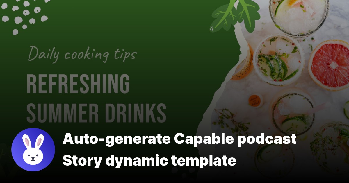 Podcast Story template
