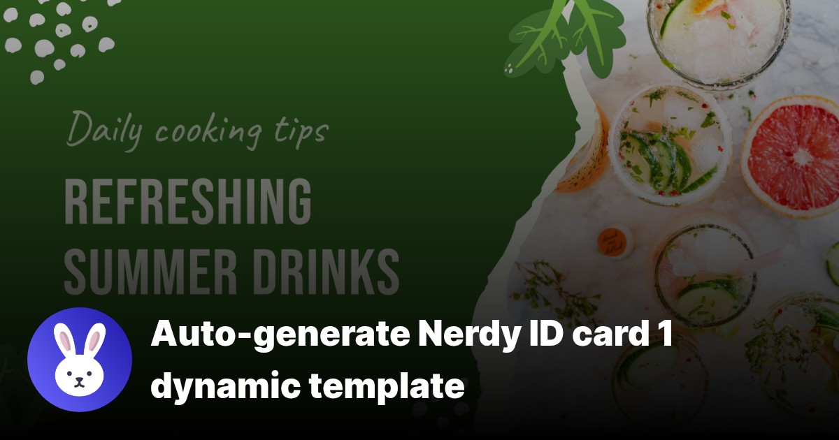 ID card 1 template