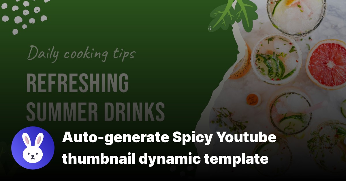 Youtube thumbnail template