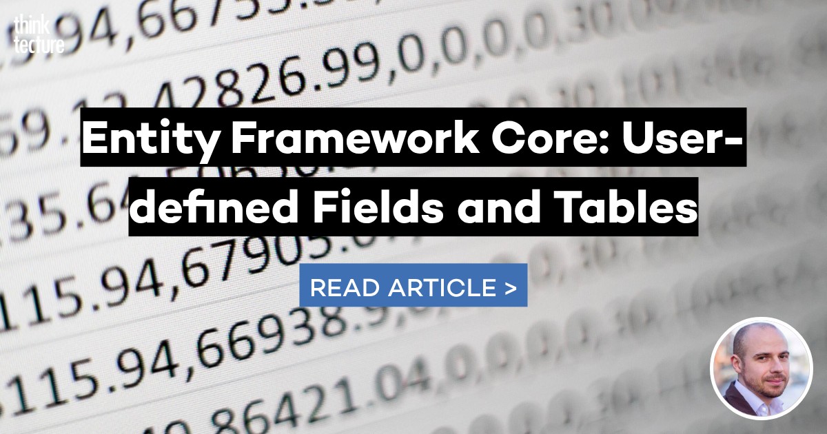 Entity Framework Core: User-defined Fields and Tables - Thinktecture AG