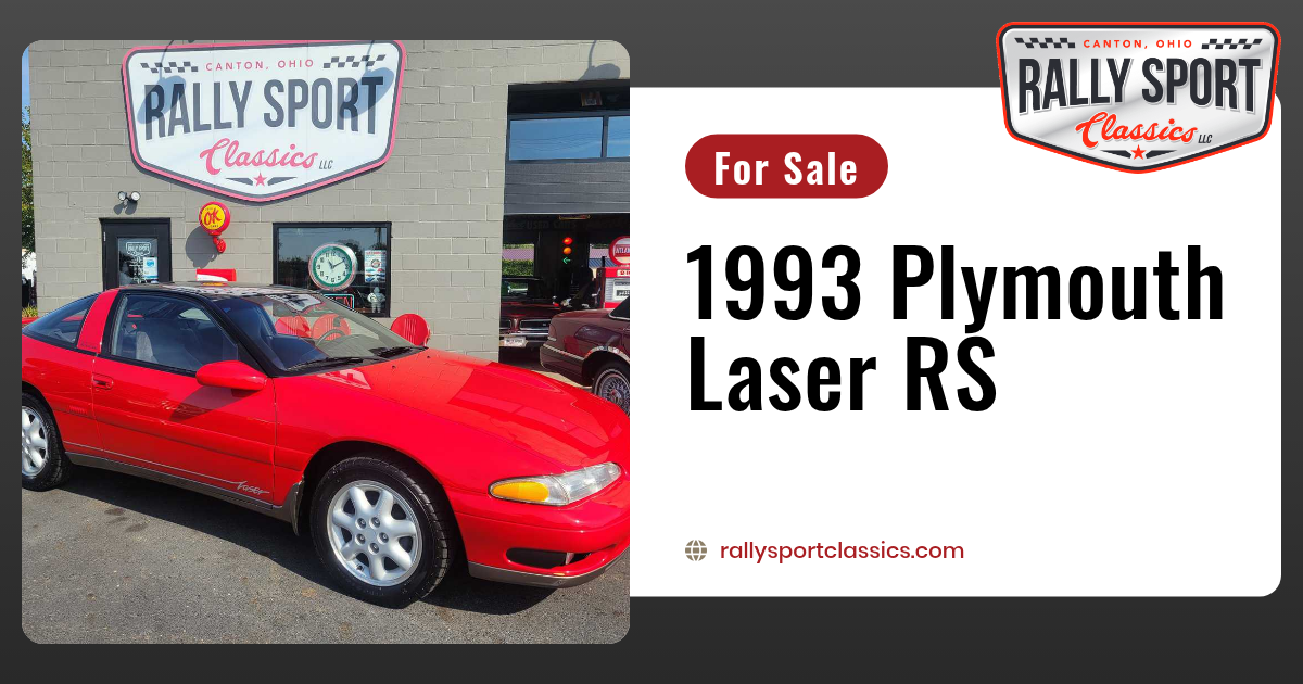 1993 Plymouth Laser RS – Rally Sport Classics LLC