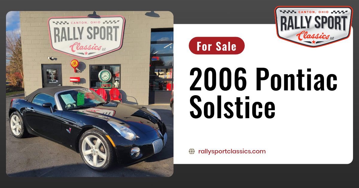 2006 Pontiac Solstice – Rally Sport Classics LLC