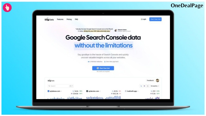 SEO Gets Lifetime Deal 📊 Get Google Search Console Data Without The Limitations